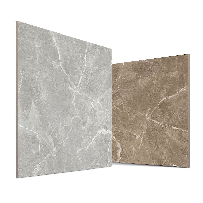Simple Square Tile Porcelain Marble Pattern Polished Floor and Wall Tile Clearhalo 'Floor Tiles & Wall Tiles' 'floor_tiles_wall_tiles' 'Flooring 'Home Improvement' 'home_improvement' 'home_improvement_floor_tiles_wall_tiles' Walls and Ceiling' 1200x1200_a917976b-850d-487a-9a7f-ad533c907159