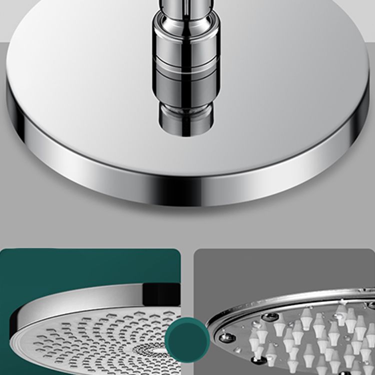 Round Fixed Shower Metal Modern Shower Head Combo Head for Bathroom Clearhalo 'Bathroom Remodel & Bathroom Fixtures' 'Home Improvement' 'home_improvement' 'home_improvement_shower_heads' 'Shower Heads' 'shower_heads' 'Showers & Bathtubs Plumbing' 'Showers & Bathtubs' 1200x1200_a982a502-7954-4f7f-a226-670417e6293a