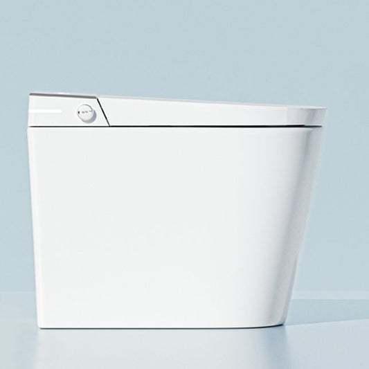 Contemporary Foot Sensor Elongated White Ceramic Smart Toilet Clearhalo 'Bathroom Remodel & Bathroom Fixtures' 'Bidets' 'Home Improvement' 'home_improvement' 'home_improvement_bidets' 'Toilets & Bidets' 1200x1200_a983ce7e-3203-450c-bc04-890e54a71e7a