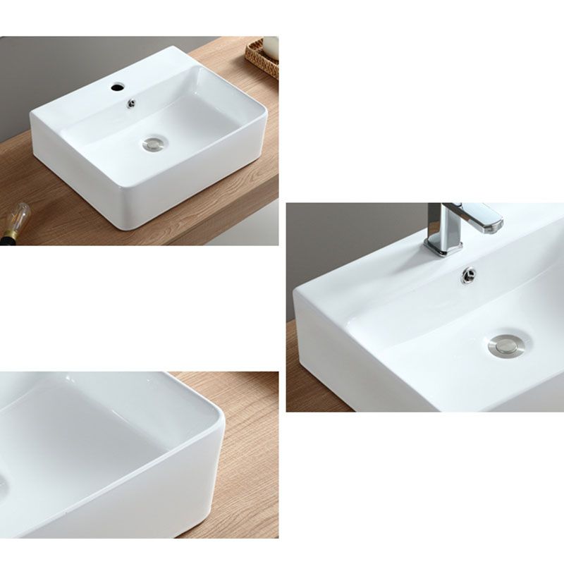 White Bathroom Sink Vessel Porcelain Bathroom Sink (Not Including Faucet) Clearhalo 'Bathroom Remodel & Bathroom Fixtures' 'Bathroom Sinks & Faucet Components' 'Bathroom Sinks' 'bathroom_sink' 'Home Improvement' 'home_improvement' 'home_improvement_bathroom_sink' 1200x1200_a9b4dcaf-ea11-48f0-a77c-48dde4485402