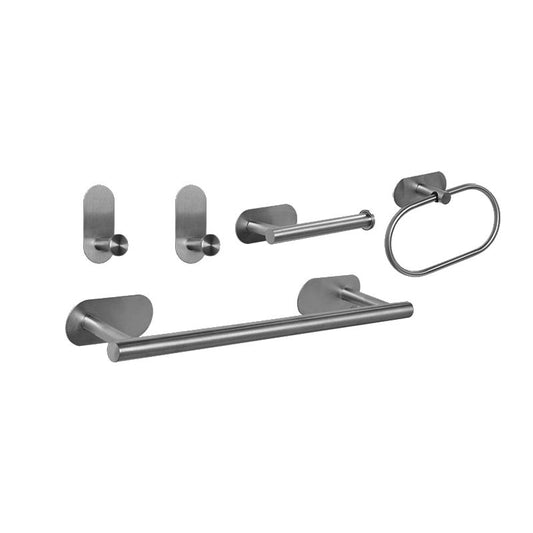 Stainless Steel Bathroom Set Modern Style Simple Bathroom Hardware Set Clearhalo 'Bathroom Hardware Sets' 'Bathroom Hardware' 'Bathroom Remodel & Bathroom Fixtures' 'bathroom_hardware_sets' 'Home Improvement' 'home_improvement' 'home_improvement_bathroom_hardware_sets' 1200x1200_a9cb6832-c705-44d8-84ee-a17b70049451