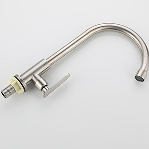 Contemporary Single Handle Kitchen Faucet Pull down 1-Hold Bar Faucet Clearhalo 'Home Improvement' 'home_improvement' 'home_improvement_kitchen_faucets' 'Kitchen Faucets' 'Kitchen Remodel & Kitchen Fixtures' 'Kitchen Sinks & Faucet Components' 'kitchen_faucets' 1200x1200_a9d2ebed-2996-4a1e-b9ed-acce53ab96dd