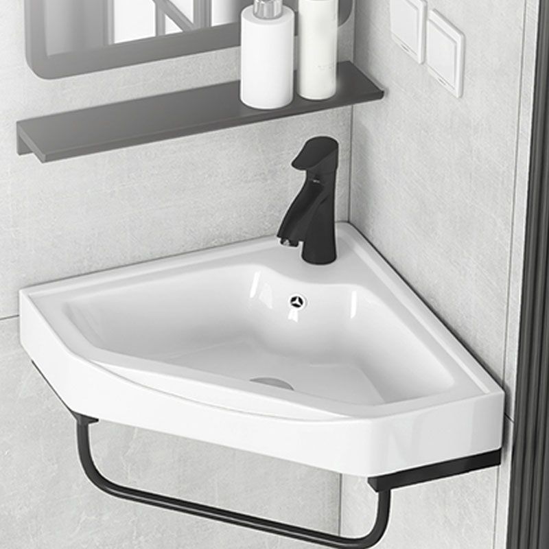 Contemporary Bathroom Sink with Pop-Up Drain Resin Specialty Wall Mount Bathroom Sink Clearhalo 'Bathroom Remodel & Bathroom Fixtures' 'Bathroom Sinks & Faucet Components' 'Bathroom Sinks' 'bathroom_sink' 'Home Improvement' 'home_improvement' 'home_improvement_bathroom_sink' 1200x1200_a9df08eb-a147-4cd4-a7bc-d66c8343a4df