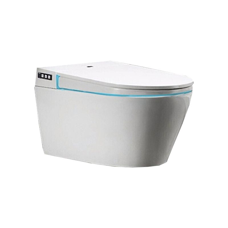 Elongated Smart Toilet Seat Bidet Stain Resistant White Bidet Seat with Heated Seat Clearhalo 'Bathroom Remodel & Bathroom Fixtures' 'Bidets' 'Home Improvement' 'home_improvement' 'home_improvement_bidets' 'Toilets & Bidets' 1200x1200_a9f05238-c575-4aeb-b79a-17b6cb865ce8