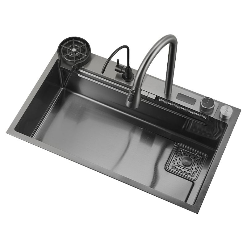 Classic Black Sink Stainless Steel Single Basin Sink with Soundproofing Clearhalo 'Home Improvement' 'home_improvement' 'home_improvement_kitchen_sinks' 'Kitchen Remodel & Kitchen Fixtures' 'Kitchen Sinks & Faucet Components' 'Kitchen Sinks' 'kitchen_sinks' 1200x1200_aa040dd3-0d5b-4c5e-9cfc-b5183dc883fa