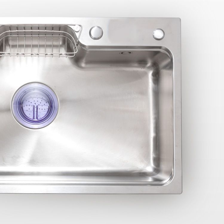 Stainless Steel Kitchen Sink Single Bowl Kitchen Sink(Not Included Faucet) Clearhalo 'Home Improvement' 'home_improvement' 'home_improvement_kitchen_sinks' 'Kitchen Remodel & Kitchen Fixtures' 'Kitchen Sinks & Faucet Components' 'Kitchen Sinks' 'kitchen_sinks' 1200x1200_aa099585-d592-4566-b7f9-39efb60d8009