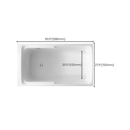 White Acrylic Soaking Bathtub Bathroom Rectangular Modern Bath Tub Clearhalo 'Bathroom Remodel & Bathroom Fixtures' 'Bathtubs' 'Home Improvement' 'home_improvement' 'home_improvement_bathtubs' 'Showers & Bathtubs' 1200x1200_aa09b302-dffd-410a-a43f-e556d3a0263c