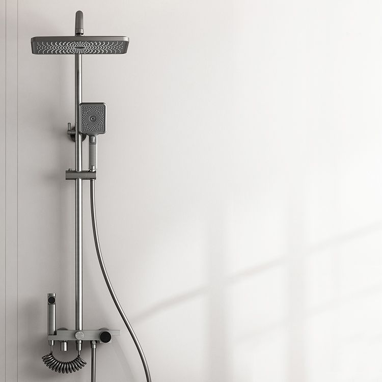 Shower System Square Massage Jet Handheld Shower Head Shower Trim Clearhalo 'Bathroom Remodel & Bathroom Fixtures' 'Home Improvement' 'home_improvement' 'home_improvement_shower_faucets' 'Shower Faucets & Systems' 'shower_faucets' 'Showers & Bathtubs Plumbing' 'Showers & Bathtubs' 1200x1200_aa0f0b32-6940-4dcc-8de7-3c2a014819a3