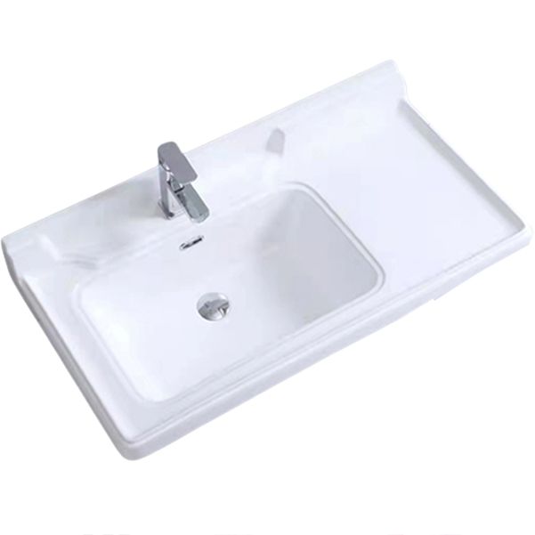 Modern Drop-in Bathroom Sink Rectangular Porcelain with Overflow Vessel Sink Clearhalo 'Bathroom Remodel & Bathroom Fixtures' 'Bathroom Sinks & Faucet Components' 'Bathroom Sinks' 'bathroom_sink' 'Home Improvement' 'home_improvement' 'home_improvement_bathroom_sink' 1200x1200_aa29e862-1528-4cf4-9ab8-3302631c1d73