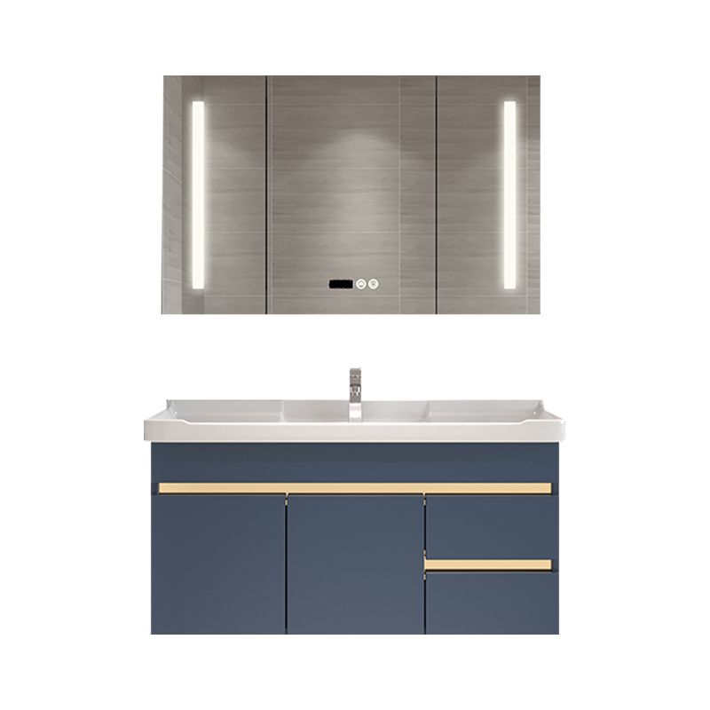 Glam Bathroom Vanity Ceramic Top with Soft Close Door Wall Mount Space Saver Vanity Clearhalo 'Bathroom Remodel & Bathroom Fixtures' 'Bathroom Vanities' 'bathroom_vanities' 'Home Improvement' 'home_improvement' 'home_improvement_bathroom_vanities' 1200x1200_aa2d68ab-d2d2-40cd-bc02-d0175ecf6c14