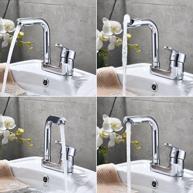 Chrome Circular Vessel Sink Faucet Swivel Spout Faucet for Bathroom Clearhalo 'Bathroom Remodel & Bathroom Fixtures' 'Bathroom Sink Faucets' 'Bathroom Sinks & Faucet Components' 'bathroom_sink_faucets' 'Home Improvement' 'home_improvement' 'home_improvement_bathroom_sink_faucets' 1200x1200_aa30b489-5e0d-41ac-ab72-099803ed2c9f