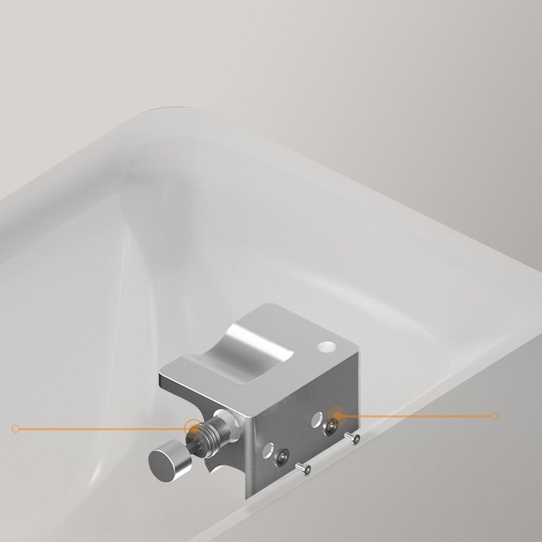 Acrylic Soaking Rectangular Bathtub Antique Finish Back to Wall Bath Tub Clearhalo 'Bathroom Remodel & Bathroom Fixtures' 'Bathtubs' 'Home Improvement' 'home_improvement' 'home_improvement_bathtubs' 'Showers & Bathtubs' 1200x1200_aa3b02c4-0f5e-482f-8eed-4570e0c64551