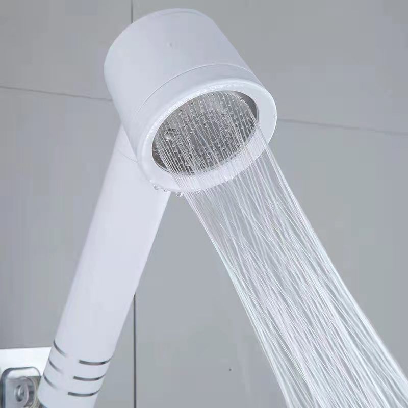 Contemporary Shower Head Combo White Adjustable Handheld Shower Head Clearhalo 'Bathroom Remodel & Bathroom Fixtures' 'Home Improvement' 'home_improvement' 'home_improvement_shower_heads' 'Shower Heads' 'shower_heads' 'Showers & Bathtubs Plumbing' 'Showers & Bathtubs' 1200x1200_aa411fb4-1e24-476c-af06-46dc0a78d3df