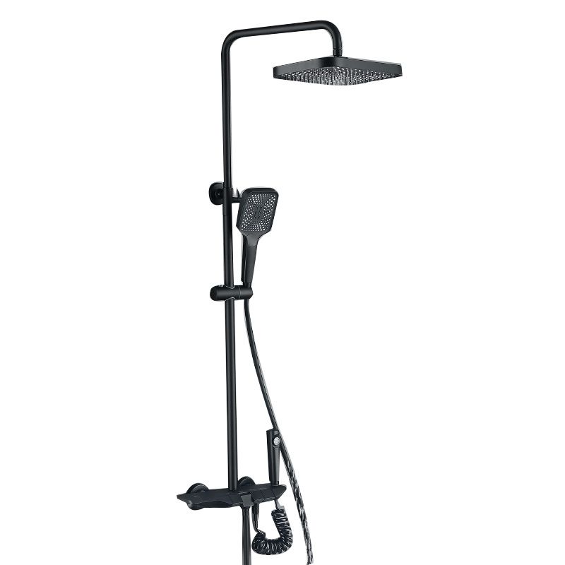 Modern Shower Set Slide Bar Dual Shower Head Thermostatic Wall Mounted Shower System Clearhalo 'Bathroom Remodel & Bathroom Fixtures' 'Home Improvement' 'home_improvement' 'home_improvement_shower_faucets' 'Shower Faucets & Systems' 'shower_faucets' 'Showers & Bathtubs Plumbing' 'Showers & Bathtubs' 1200x1200_aa49e96c-507d-4650-8019-78162908dd55