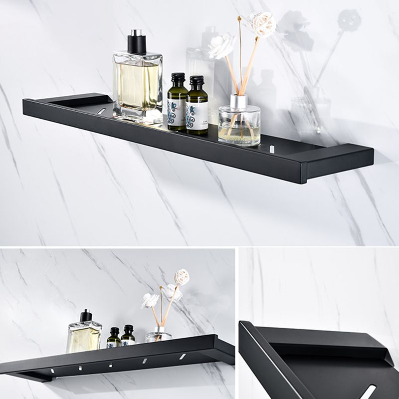 5-Piece Modernism Bath Hardware Set in Stainless Steel Matte Black Clearhalo 'Bathroom Hardware Sets' 'Bathroom Hardware' 'Bathroom Remodel & Bathroom Fixtures' 'bathroom_hardware_sets' 'Home Improvement' 'home_improvement' 'home_improvement_bathroom_hardware_sets' 1200x1200_aa6397db-6b2a-4f55-854f-28059b3d8ee7