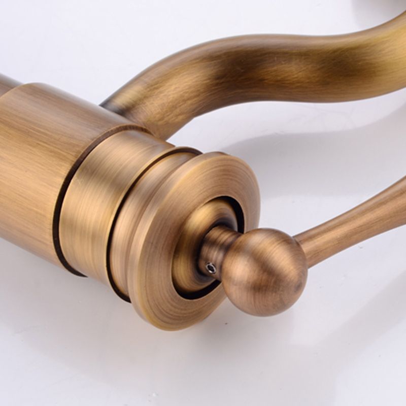 Classic Vessel Sink Bathroom Faucet Swivel Spout Single Handle Vessel Sink Faucet Clearhalo 'Bathroom Remodel & Bathroom Fixtures' 'Bathroom Sink Faucets' 'Bathroom Sinks & Faucet Components' 'bathroom_sink_faucets' 'Home Improvement' 'home_improvement' 'home_improvement_bathroom_sink_faucets' 1200x1200_aa644d9a-00f8-4e19-bdf8-8764d7abe5d2