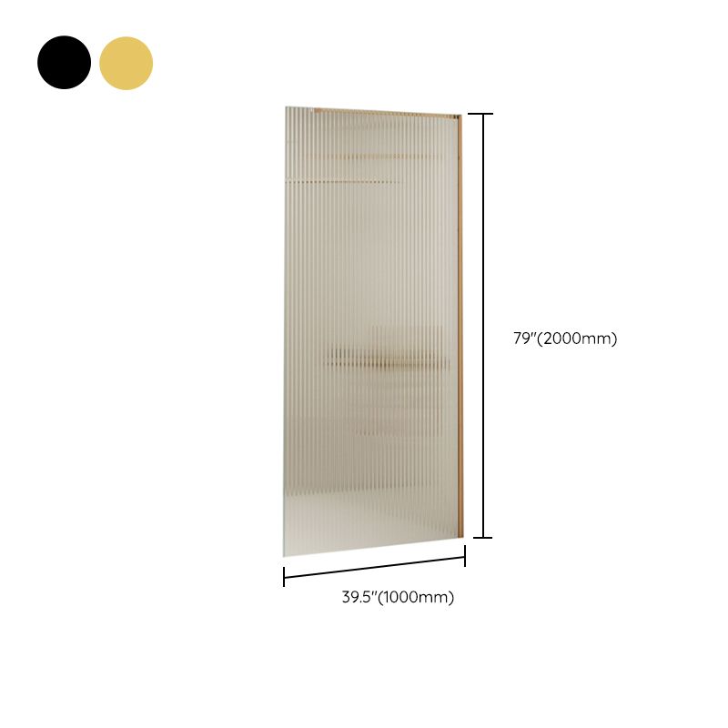 Semi Frameless Single Tempered Glass Shower Screen with Fixed Panel Clearhalo 'Bathroom Remodel & Bathroom Fixtures' 'Home Improvement' 'home_improvement' 'home_improvement_shower_tub_doors' 'Shower and Tub Doors' 'shower_tub_doors' 'Showers & Bathtubs' 1200x1200_aa6b2022-350b-4ce1-b7ea-123abb8c05df