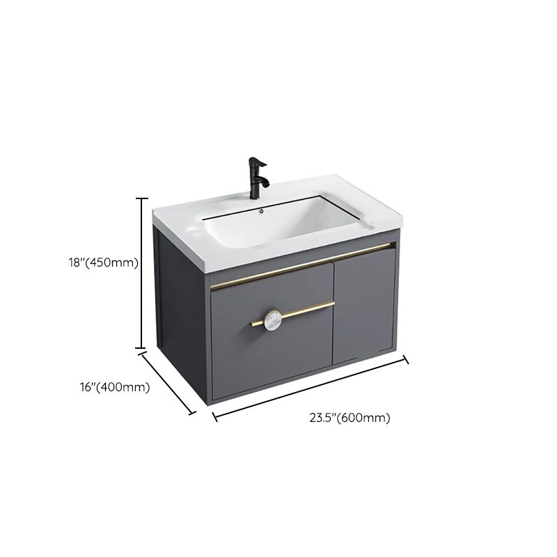 Wall Mount Bathroom Vanity Faucet Included Modern Bathroom Sink Vanity Clearhalo 'Bathroom Remodel & Bathroom Fixtures' 'Bathroom Vanities' 'bathroom_vanities' 'Home Improvement' 'home_improvement' 'home_improvement_bathroom_vanities' 1200x1200_aa6ed8a5-bf7f-4631-b733-b9b354f7b48f