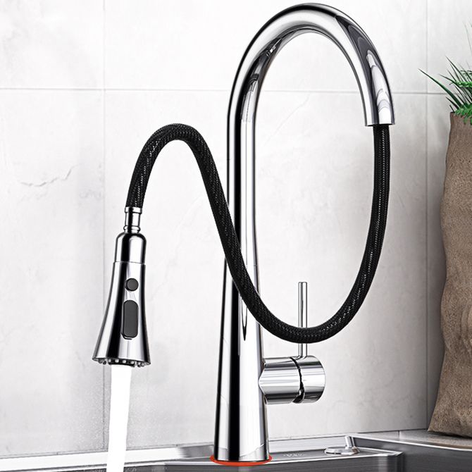 Traditional Kitchen Faucet Solid Color Standard Kitchen Faucet Clearhalo 'Home Improvement' 'home_improvement' 'home_improvement_kitchen_faucets' 'Kitchen Faucets' 'Kitchen Remodel & Kitchen Fixtures' 'Kitchen Sinks & Faucet Components' 'kitchen_faucets' 1200x1200_aa738ac6-1688-4810-9b7f-b0d14750aed7