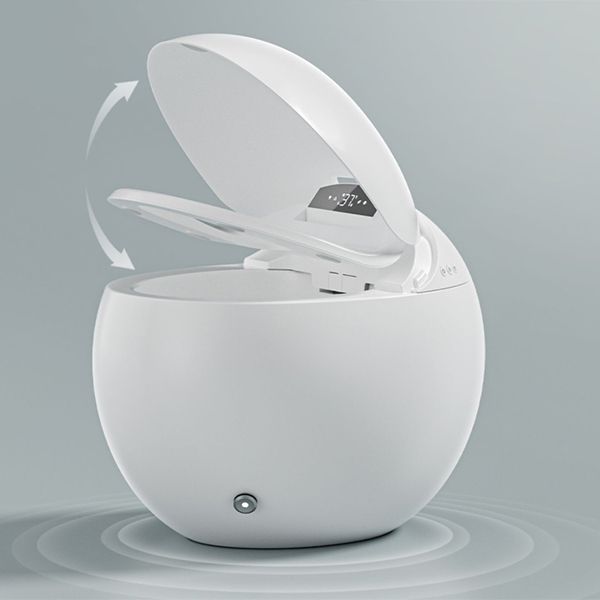 Round Foot Sensor Floor Standing Bidet with Wireless Remote Control Clearhalo 'Bathroom Remodel & Bathroom Fixtures' 'Bidets' 'Home Improvement' 'home_improvement' 'home_improvement_bidets' 'Toilets & Bidets' 1200x1200_aa797b00-bb55-4a70-bca9-eb0f76e95acc