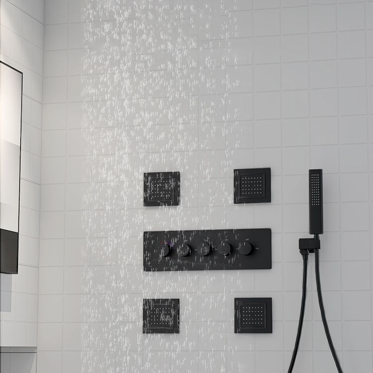 All-copper Concealed Shower Set In-wall Bathroom Minimalist Waterfall Shower Clearhalo 'Bathroom Remodel & Bathroom Fixtures' 'Home Improvement' 'home_improvement' 'home_improvement_shower_faucets' 'Shower Faucets & Systems' 'shower_faucets' 'Showers & Bathtubs Plumbing' 'Showers & Bathtubs' 1200x1200_aa7d7c8d-c539-49be-9656-0a874ba133a9
