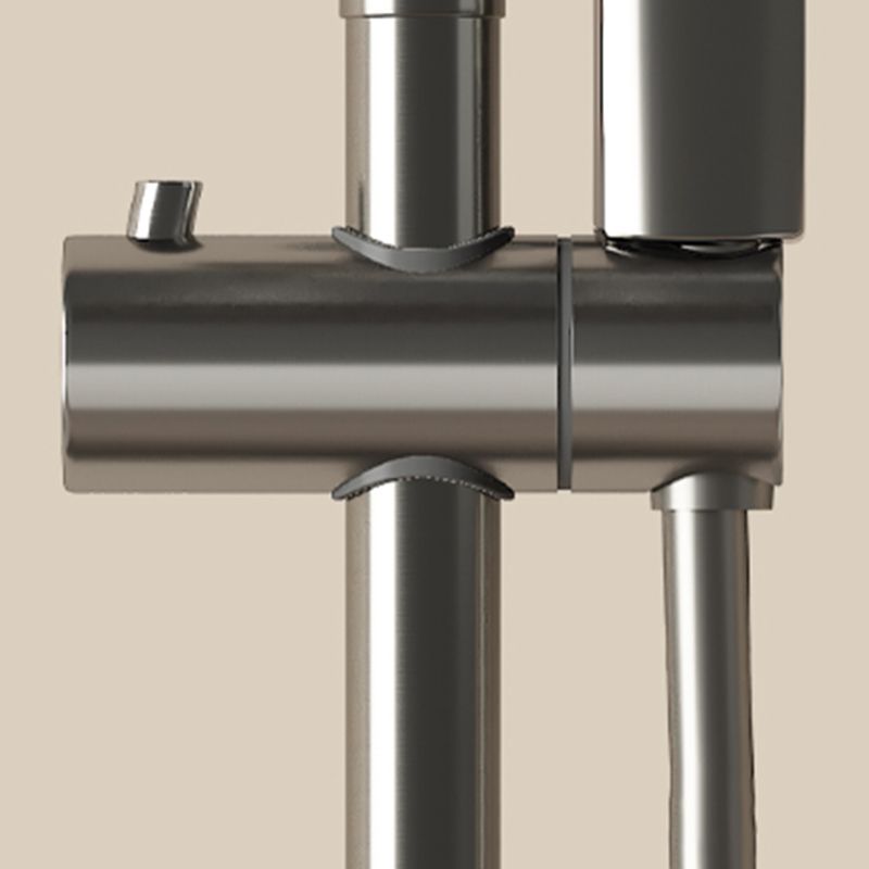 Brass Circular Shower Combo Wall Mounted Shower Set with 2 Shower Heads Clearhalo 'Bathroom Remodel & Bathroom Fixtures' 'Home Improvement' 'home_improvement' 'home_improvement_shower_faucets' 'Shower Faucets & Systems' 'shower_faucets' 'Showers & Bathtubs Plumbing' 'Showers & Bathtubs' 1200x1200_aa848be3-d3ae-4fd5-9d8e-d3eea1bc2ec8