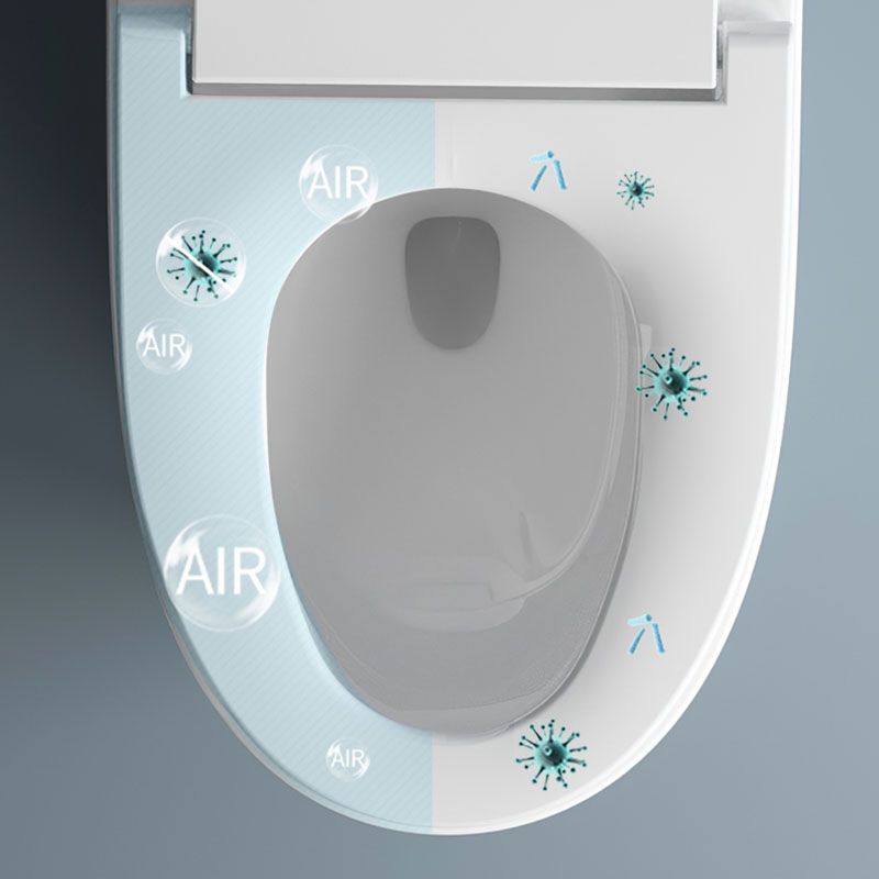 White Elongated Floor Standing Bidet with Heated Seat Contemporary Bidet Clearhalo 'Bathroom Remodel & Bathroom Fixtures' 'Bidets' 'Home Improvement' 'home_improvement' 'home_improvement_bidets' 'Toilets & Bidets' 1200x1200_aa8a179d-c664-43c1-885d-e4042e428ac0