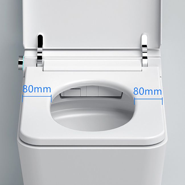 Elongated Wall Mounted Bidet White Wall Hung Toilet Set with Heated Seat Clearhalo 'Bathroom Remodel & Bathroom Fixtures' 'Bidets' 'Home Improvement' 'home_improvement' 'home_improvement_bidets' 'Toilets & Bidets' 1200x1200_aa9065ac-dfaa-4827-afb9-23159a93c326