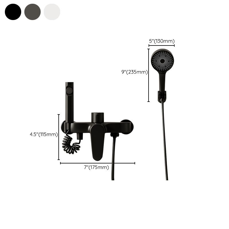 Modern Shower Set Brass Temperature Control Slide Bar Included Shower Trim Clearhalo 'Bathroom Remodel & Bathroom Fixtures' 'Home Improvement' 'home_improvement' 'home_improvement_shower_faucets' 'Shower Faucets & Systems' 'shower_faucets' 'Showers & Bathtubs Plumbing' 'Showers & Bathtubs' 1200x1200_aa93e1eb-3074-4d10-844f-2ec83b7d6c00