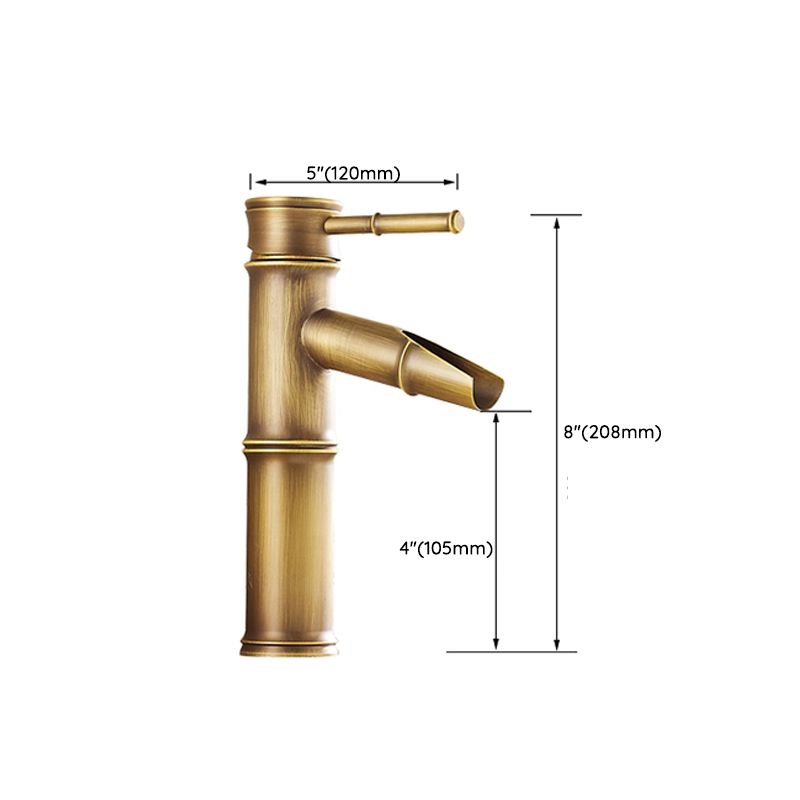 Lever Handle Vessel Faucet Single Hole Sink Faucet Farmhouse Style Basin Faucet Clearhalo 'Bathroom Remodel & Bathroom Fixtures' 'Bathroom Sink Faucets' 'Bathroom Sinks & Faucet Components' 'bathroom_sink_faucets' 'Home Improvement' 'home_improvement' 'home_improvement_bathroom_sink_faucets' 1200x1200_aab055fe-0980-42d3-89fb-88e36a0f531f