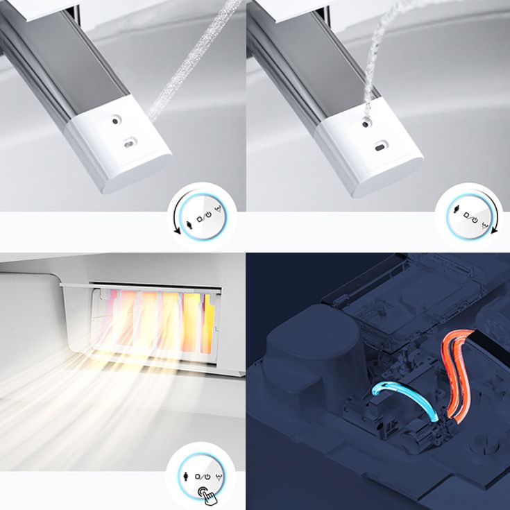Foot Sensor Smart Toilet Elongated Contemporary Ceramic White Clearhalo 'Bathroom Remodel & Bathroom Fixtures' 'Bidets' 'Home Improvement' 'home_improvement' 'home_improvement_bidets' 'Toilets & Bidets' 1200x1200_aab0dfc0-47f2-4828-94b7-9bd4bea83007