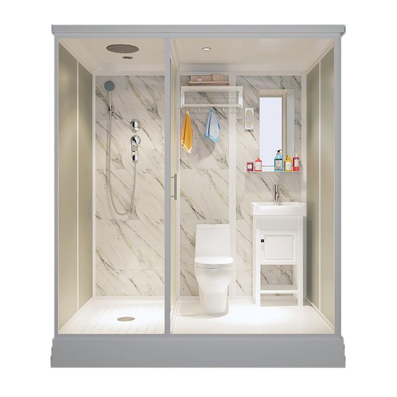Rectangle Shower Stall Tempered Glass Shower Stall with Shower Base Clearhalo 'Bathroom Remodel & Bathroom Fixtures' 'Home Improvement' 'home_improvement' 'home_improvement_shower_stalls_enclosures' 'Shower Stalls & Enclosures' 'shower_stalls_enclosures' 'Showers & Bathtubs' 1200x1200_aafaa251-8f56-4cb6-99e9-4681b5d0889f