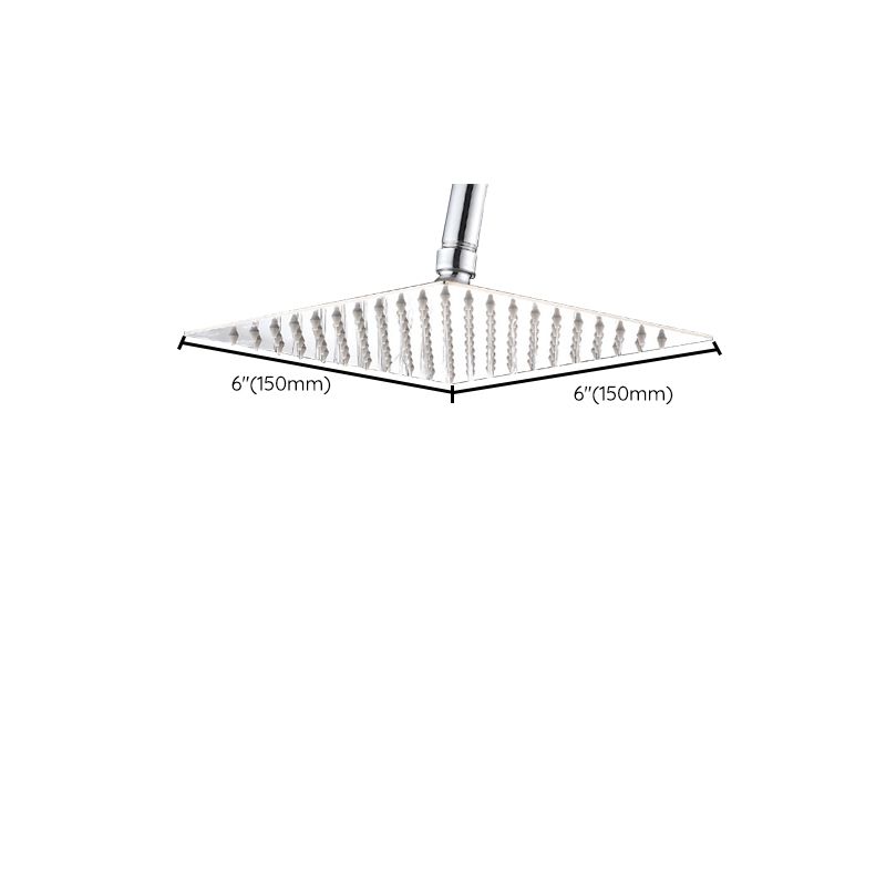 Wall-Mount Shower Head Stainless Steel Fixed Shower Head with Shower Arm Clearhalo 'Bathroom Remodel & Bathroom Fixtures' 'Home Improvement' 'home_improvement' 'home_improvement_shower_heads' 'Shower Heads' 'shower_heads' 'Showers & Bathtubs Plumbing' 'Showers & Bathtubs' 1200x1200_aaffcc96-e908-4173-bd60-77022c271abc