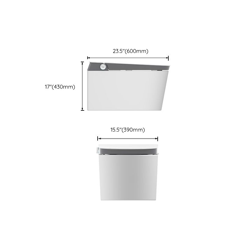 Elongated Ceramic Wall Mounted Bidet with Heated Seat and Dryer Clearhalo 'Bathroom Remodel & Bathroom Fixtures' 'Bidets' 'Home Improvement' 'home_improvement' 'home_improvement_bidets' 'Toilets & Bidets' 1200x1200_ab3245b4-cab5-45fa-a0bb-3c3e030837c1