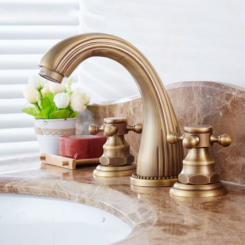 Widespread Bathroom Faucet 3 Holes Low Arc Vessel Sink Bathroom Faucet Clearhalo 'Bathroom Remodel & Bathroom Fixtures' 'Bathroom Sink Faucets' 'Bathroom Sinks & Faucet Components' 'bathroom_sink_faucets' 'Home Improvement' 'home_improvement' 'home_improvement_bathroom_sink_faucets' 1200x1200_ab363210-4d0a-4c2d-8dd6-5a1dc29e3a5c