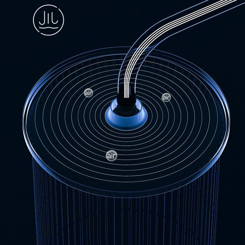 White Round Metal Shower Faucet Valve Included Shower Head Shower on Wall Clearhalo 'Bathroom Remodel & Bathroom Fixtures' 'Home Improvement' 'home_improvement' 'home_improvement_shower_faucets' 'Shower Faucets & Systems' 'shower_faucets' 'Showers & Bathtubs Plumbing' 'Showers & Bathtubs' 1200x1200_ab53fa8d-bad0-4cd6-9be9-a8cf8e30932e