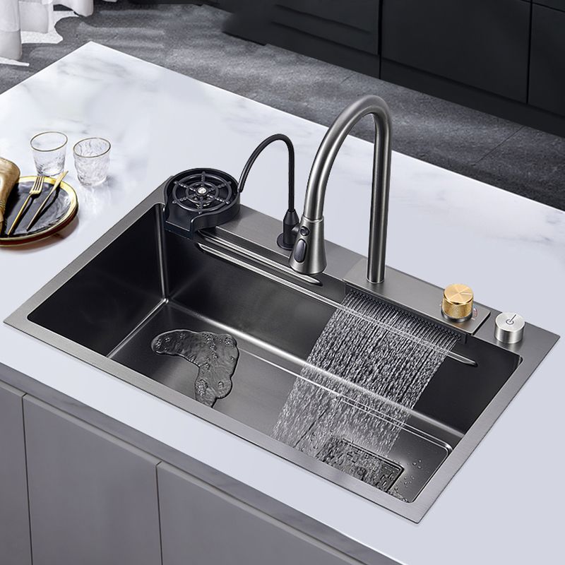Classic Style Kitchen Sink Corrosion Resistant Kitchen Sink with Drain Assembly Clearhalo 'Home Improvement' 'home_improvement' 'home_improvement_kitchen_sinks' 'Kitchen Remodel & Kitchen Fixtures' 'Kitchen Sinks & Faucet Components' 'Kitchen Sinks' 'kitchen_sinks' 1200x1200_ab7014ba-a31a-404f-b585-00497820a8c1