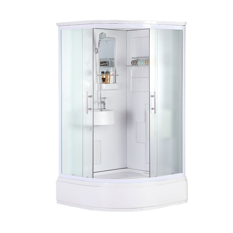 Double Sliding Shower Enclosure Clear Glass Framed Shower Enclosure Clearhalo 'Bathroom Remodel & Bathroom Fixtures' 'Home Improvement' 'home_improvement' 'home_improvement_shower_stalls_enclosures' 'Shower Stalls & Enclosures' 'shower_stalls_enclosures' 'Showers & Bathtubs' 1200x1200_ab7eb07a-f27b-4d49-92fc-64d0e3b69d5b