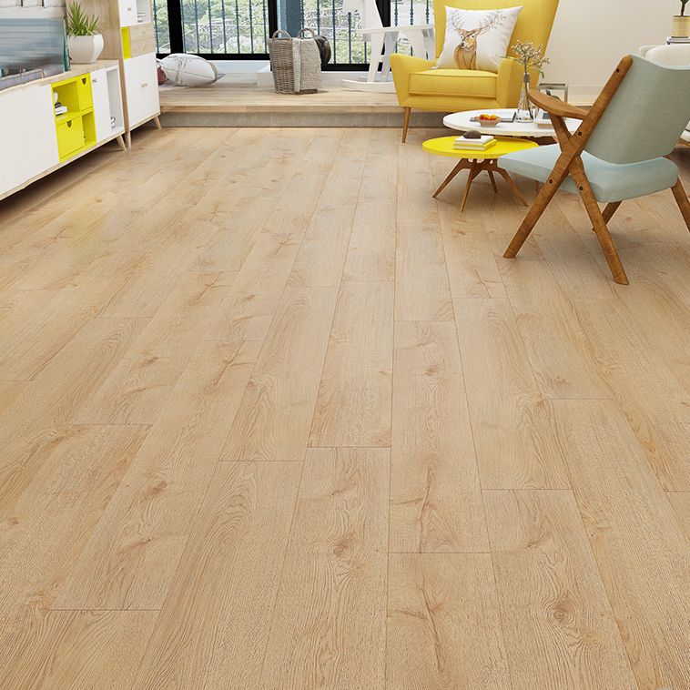Modern E0 Solid Wood Laminate Flooring in Natural, Click-Lock, Waterproof Clearhalo 'Flooring 'Home Improvement' 'home_improvement' 'home_improvement_laminate_flooring' 'Laminate Flooring' 'laminate_flooring' Walls and Ceiling' 1200x1200_ab89da93-16d8-4a99-9bfe-047a68204f89