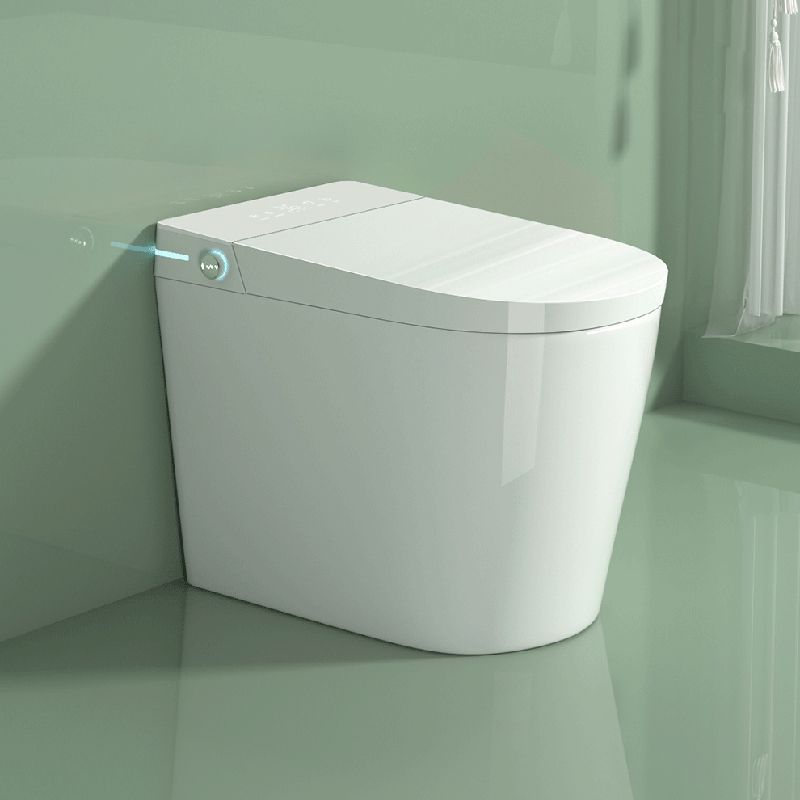 Elongated White One Piece Smart Toilet & Bidet with Unlimited Warm Water Clearhalo 'Bathroom Remodel & Bathroom Fixtures' 'Bidets' 'Home Improvement' 'home_improvement' 'home_improvement_bidets' 'Toilets & Bidets' 1200x1200_abb786bb-4dcf-40f6-b9e7-e1974ecbc231