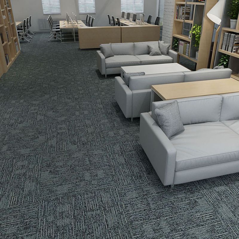 Carpet Tile Fade Resistant Non-Skid Striped Loose Lay Carpet Tile Living Room Clearhalo 'Carpet Tiles & Carpet Squares' 'carpet_tiles_carpet_squares' 'Flooring 'Home Improvement' 'home_improvement' 'home_improvement_carpet_tiles_carpet_squares' Walls and Ceiling' 1200x1200_abc16b18-75ae-4bdd-a007-8c48196df20f