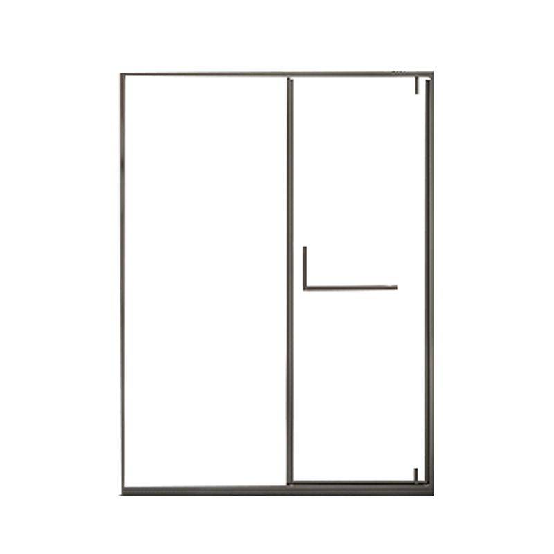 Narrow Edge Full Frame Pivot Shower Door Tempered Glass Shower Door Clearhalo 'Bathroom Remodel & Bathroom Fixtures' 'Home Improvement' 'home_improvement' 'home_improvement_shower_tub_doors' 'Shower and Tub Doors' 'shower_tub_doors' 'Showers & Bathtubs' 1200x1200_abc3ea39-3d4b-4d14-a90b-40525add62f2
