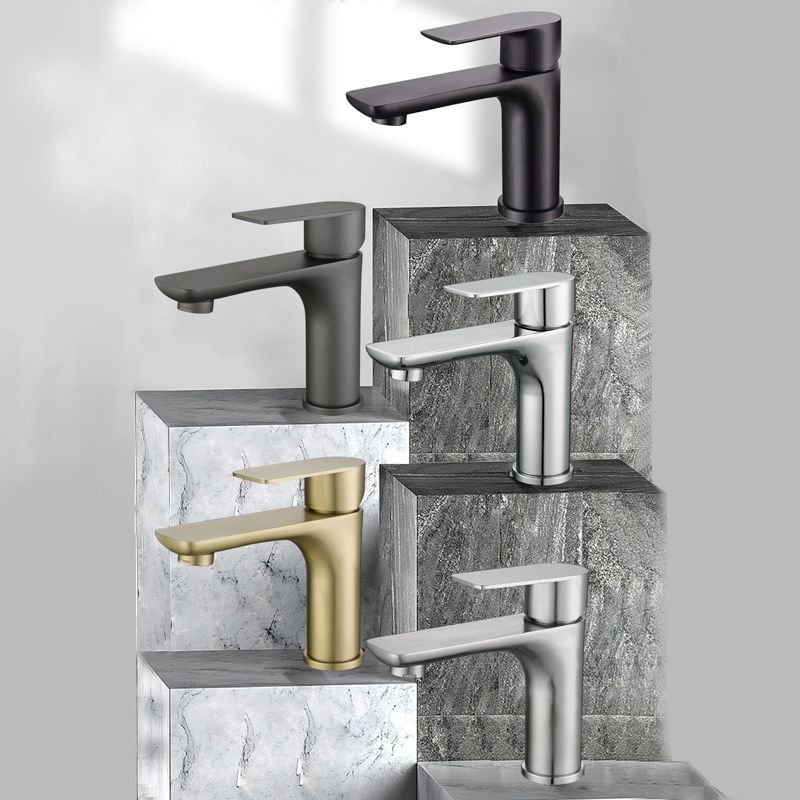 Modern Vessel Faucet Copper Single Handle Low Arc Vessel Faucet for Home Clearhalo 'Bathroom Remodel & Bathroom Fixtures' 'Bathroom Sink Faucets' 'Bathroom Sinks & Faucet Components' 'bathroom_sink_faucets' 'Home Improvement' 'home_improvement' 'home_improvement_bathroom_sink_faucets' 1200x1200_abda40a4-722d-492b-b436-85c3b17ccbb3