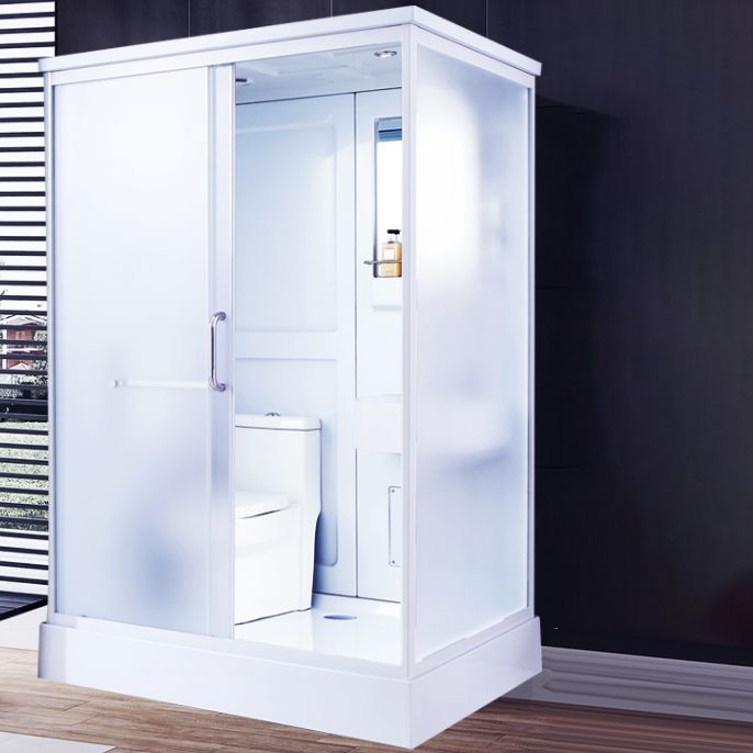 Modern Frosted Shower Stall Rectangle Tempered Shower Stall for Bathroom Clearhalo 'Bathroom Remodel & Bathroom Fixtures' 'Home Improvement' 'home_improvement' 'home_improvement_shower_stalls_enclosures' 'Shower Stalls & Enclosures' 'shower_stalls_enclosures' 'Showers & Bathtubs' 1200x1200_abeb82e8-57b6-4d19-83b0-d704a82cee72
