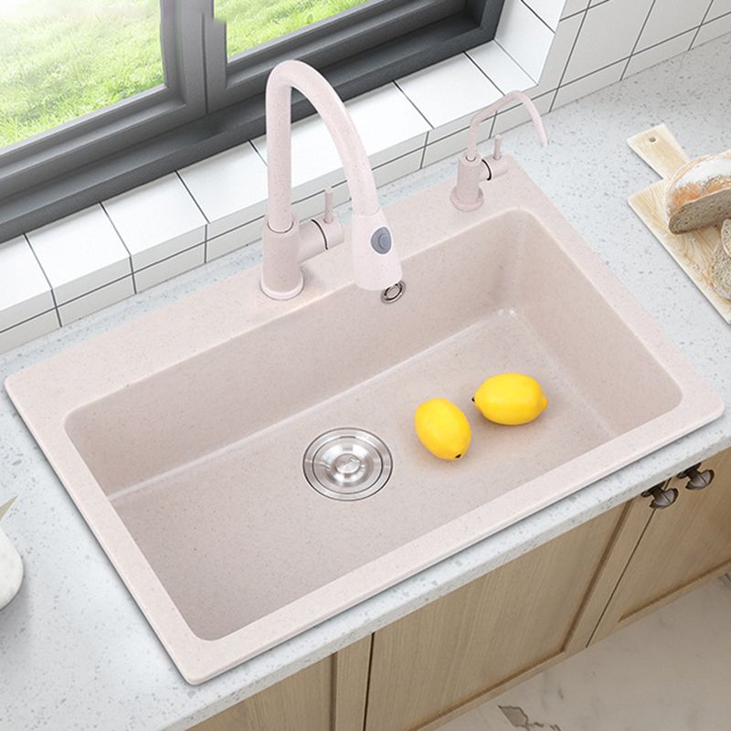 Drop-In Quartz Kitchen Sink Single Bowl Kitchen Sink in White Clearhalo 'Home Improvement' 'home_improvement' 'home_improvement_kitchen_sinks' 'Kitchen Remodel & Kitchen Fixtures' 'Kitchen Sinks & Faucet Components' 'Kitchen Sinks' 'kitchen_sinks' 1200x1200_abebc6fa-9a93-4b03-b086-a12b00c1f7ad