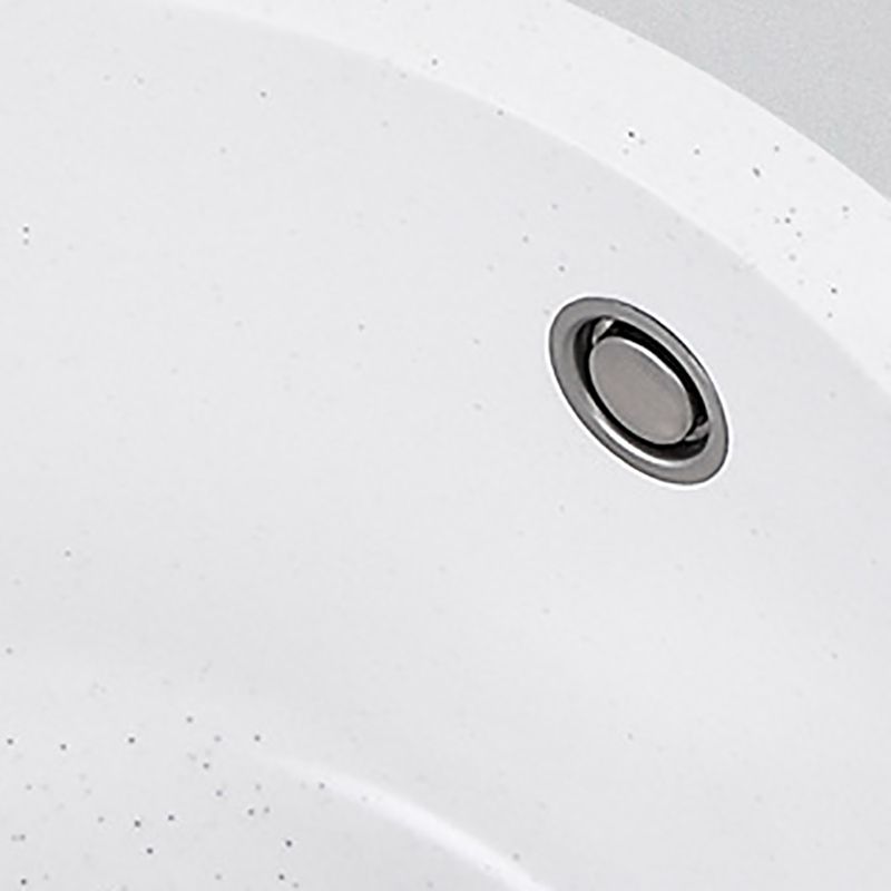 Round Quartz Kitchen Sink Single Bowl Kitchen Sink with Basket Strainer Clearhalo 'Home Improvement' 'home_improvement' 'home_improvement_kitchen_sinks' 'Kitchen Remodel & Kitchen Fixtures' 'Kitchen Sinks & Faucet Components' 'Kitchen Sinks' 'kitchen_sinks' 1200x1200_abec32a2-05dd-431c-aa4b-33923d5e492e