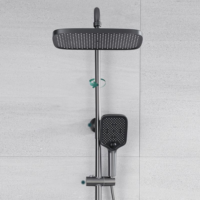 Modern Shower Trim Brass Adjustable Shower Head Wall Mounted Shower Head Combo Clearhalo 'Bathroom Remodel & Bathroom Fixtures' 'Home Improvement' 'home_improvement' 'home_improvement_shower_faucets' 'Shower Faucets & Systems' 'shower_faucets' 'Showers & Bathtubs Plumbing' 'Showers & Bathtubs' 1200x1200_ac80fc5e-fec5-4d24-86ce-af9090110594