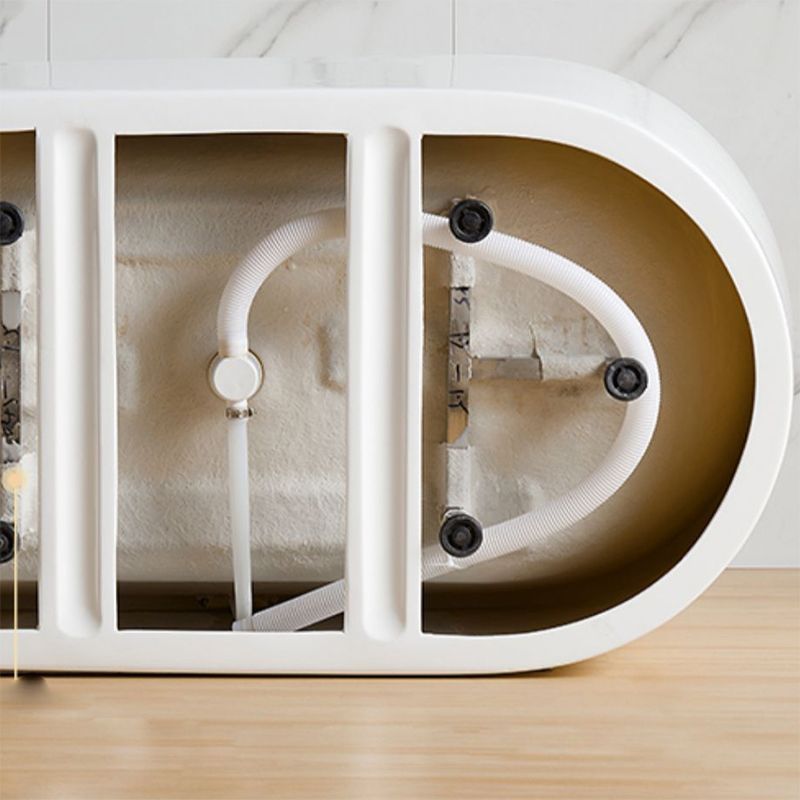 Contemporary Soaking Freestanding Bathtub Acrylic Bathtub without Faucet Holes Clearhalo 'Bathroom Remodel & Bathroom Fixtures' 'Bathtubs' 'Home Improvement' 'home_improvement' 'home_improvement_bathtubs' 'Showers & Bathtubs' 1200x1200_ac89f6ca-ca05-4c43-a771-b03ce64bd697