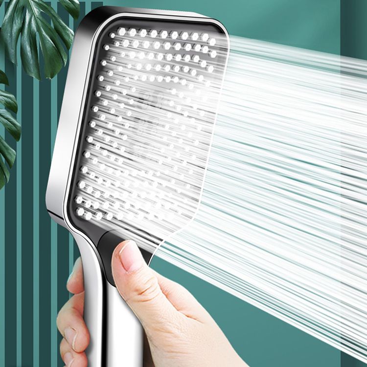 Modern Rectangular Hand Shower Self-Cleaning Wall-Mount Hand Shower Clearhalo 'Bathroom Remodel & Bathroom Fixtures' 'Home Improvement' 'home_improvement' 'home_improvement_shower_heads' 'Shower Heads' 'shower_heads' 'Showers & Bathtubs Plumbing' 'Showers & Bathtubs' 1200x1200_ac8eff4b-61af-4d0f-aab9-5bb340221723