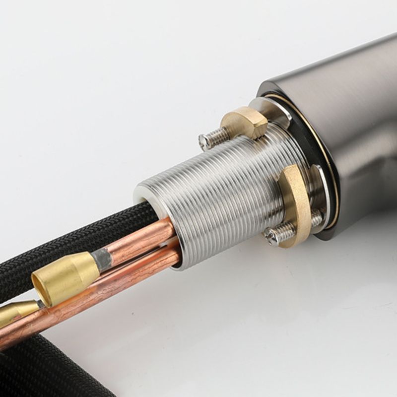 Modern Bathroom Faucet Solid Color Metal Centerset Lavatory Faucet Clearhalo 'Bathroom Remodel & Bathroom Fixtures' 'Bathroom Sink Faucets' 'Bathroom Sinks & Faucet Components' 'bathroom_sink_faucets' 'Home Improvement' 'home_improvement' 'home_improvement_bathroom_sink_faucets' 1200x1200_acab007e-0c8e-41db-a251-46c460a0e6c0